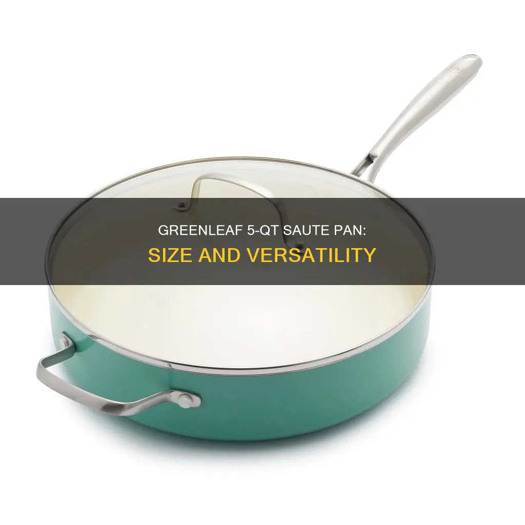 how big is a greenleaf 5 qt saute pan