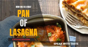 Lasagna Half-Pan Portion Sizes and Serving Guide