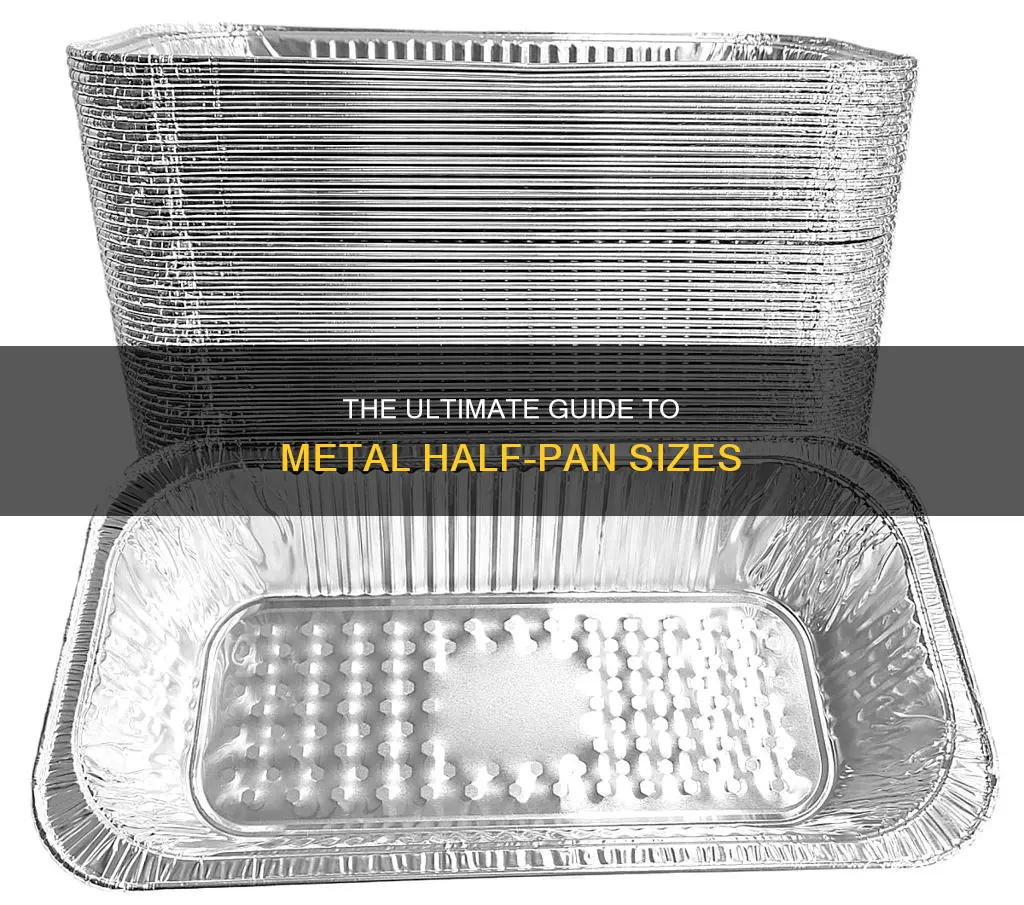 how big is a metal half pan