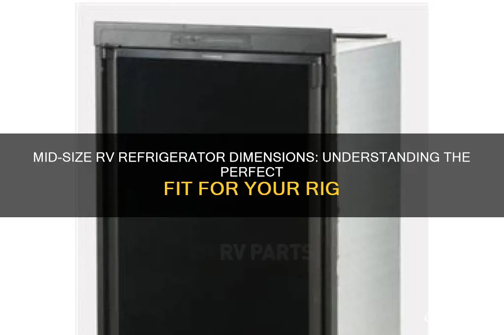 how big is a mid size rv refrigerator