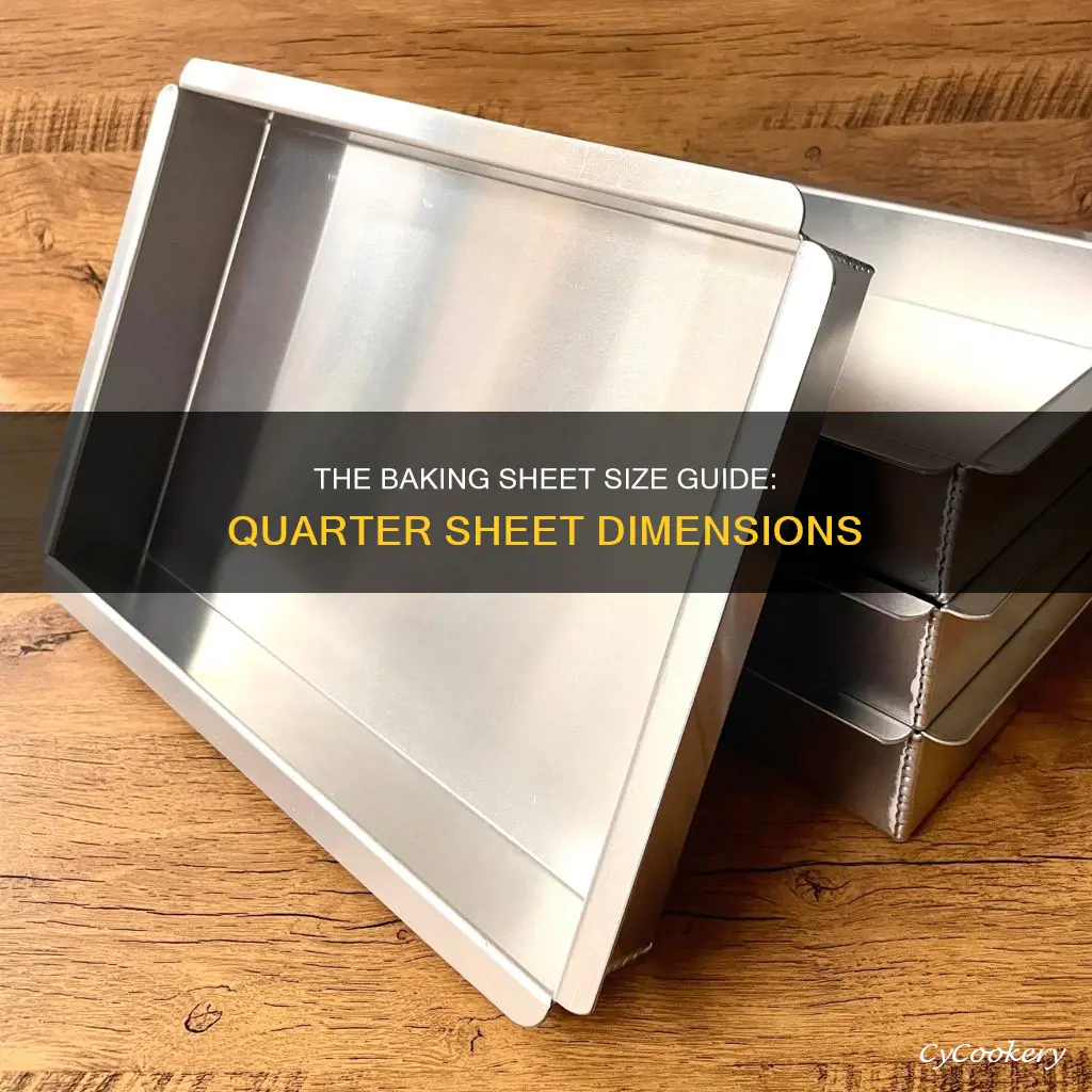 how big is a quarter sheet baking pan
