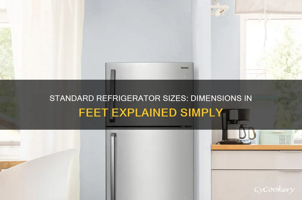 how big is a refrigerator in feet