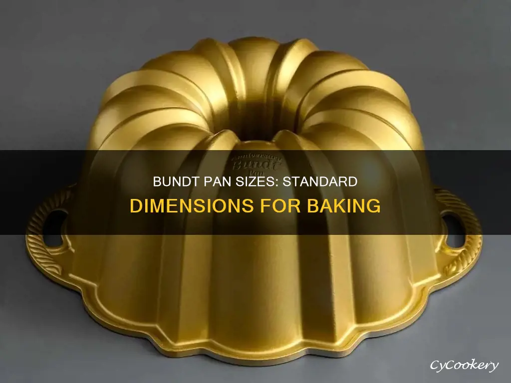 how big is a standard bundt pan