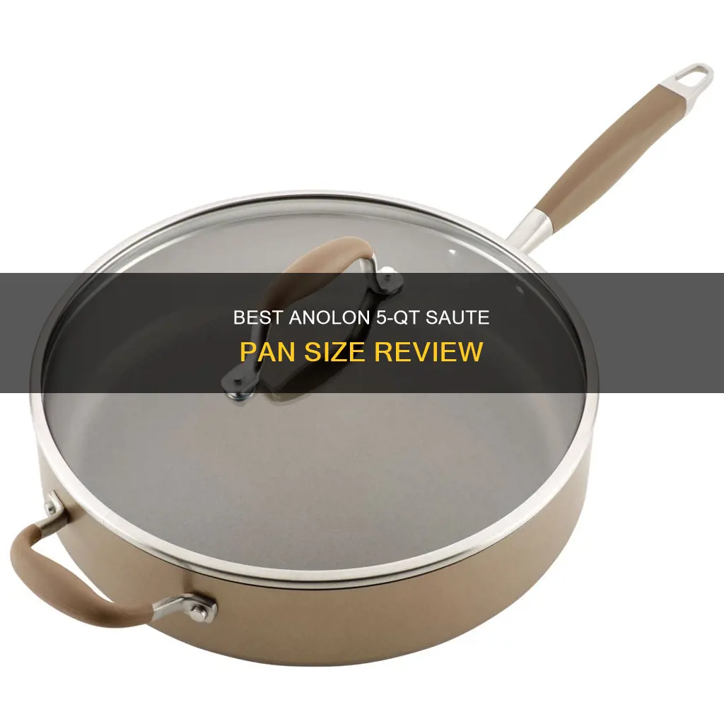 how big is anolon 5 qt saute pan