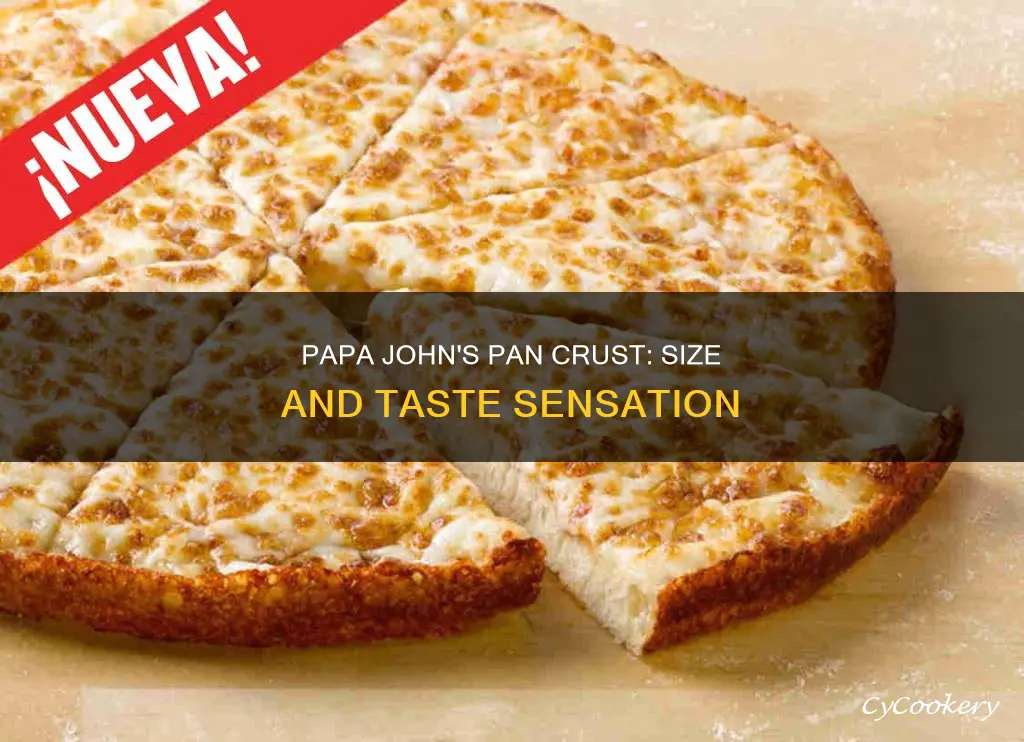 how big is pan crust papa johns
