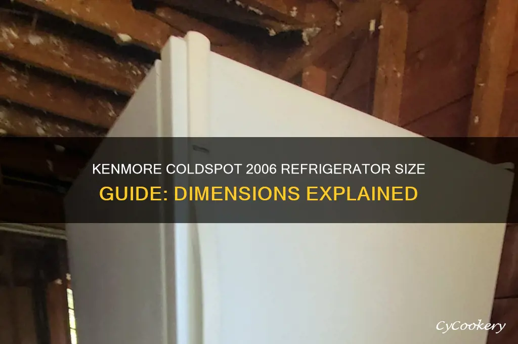 how big is the 2006 kenmore coldspot refrigerator