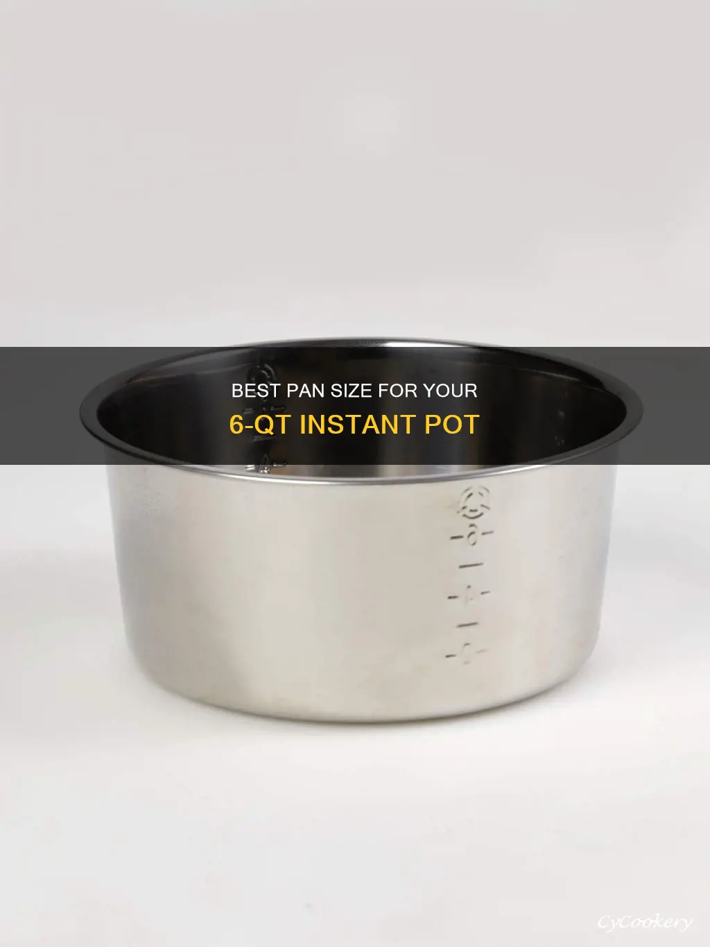 how big pan for 6 qt instapot