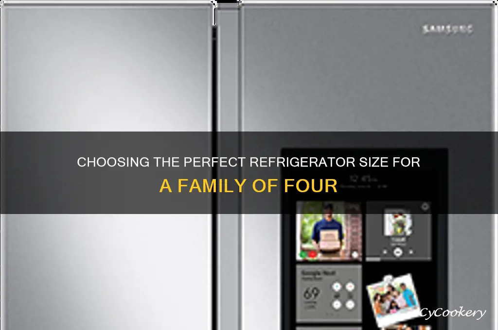 how big refrigerator for family of 4