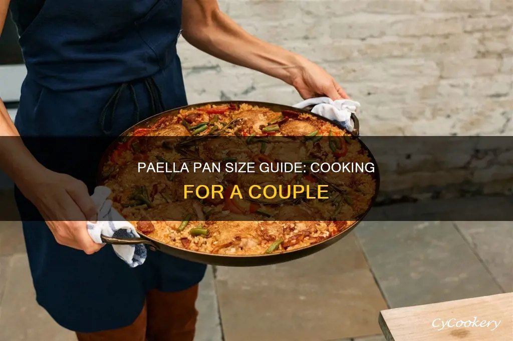 how big should a paella pan be for 2 people