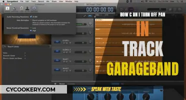GarageBand Pan in Track: Turning Off Guide