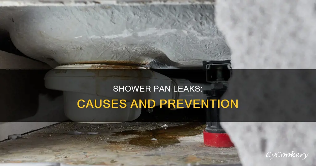 how can a shower pan leak
