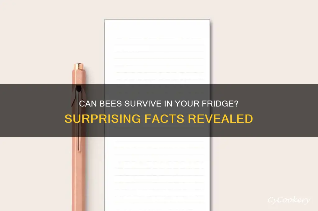 how can bees stay in the refrigerator