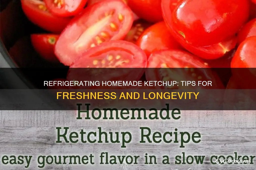 how can can i refrigerate homemade ketchup
