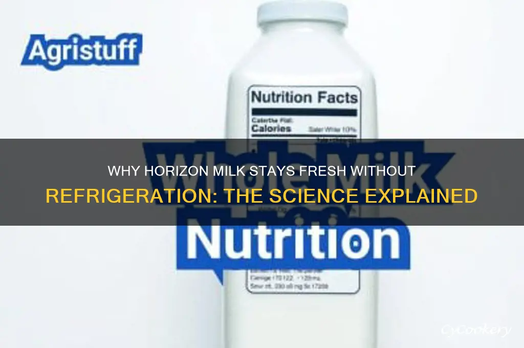 how can horizon milk not be refrigerated