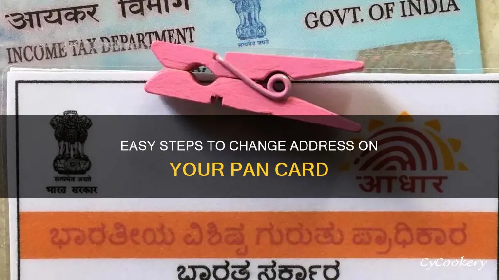 how can I change address in pan card