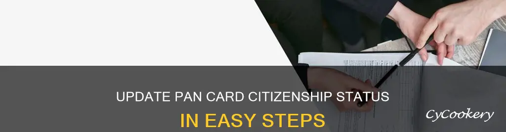 how can I change my pan card citizenship