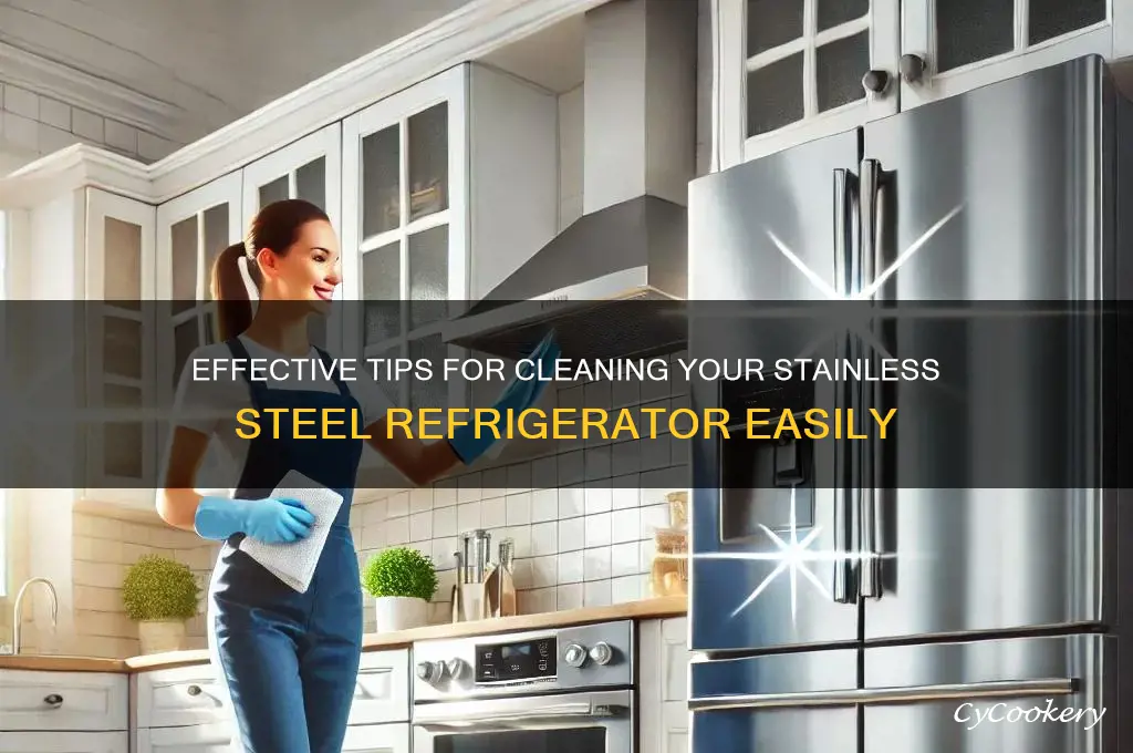 how can i clean stainless steel refrigerator