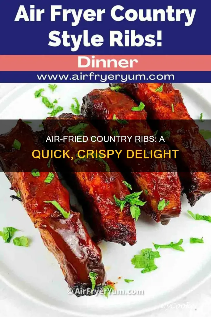 how can i cook country ribs in air fryer