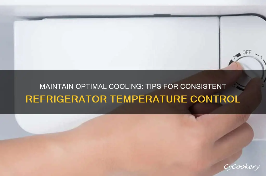 how can i ensure my refrigerator maintains a consistent temperature
