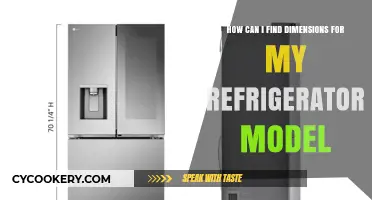 Finding Your Refrigerator Model's Exact Dimensions: A Simple Guide
