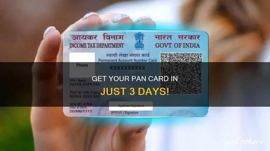 how can I get my pan card in 3 days