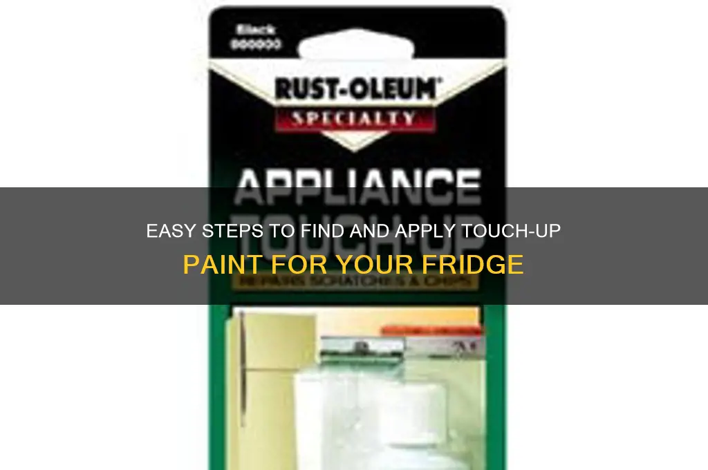 how can i get touch up paint for my refrigerator