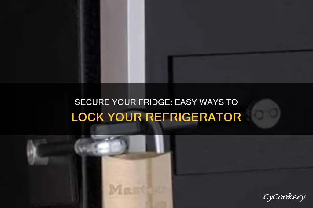 how can i lock my refrigerator