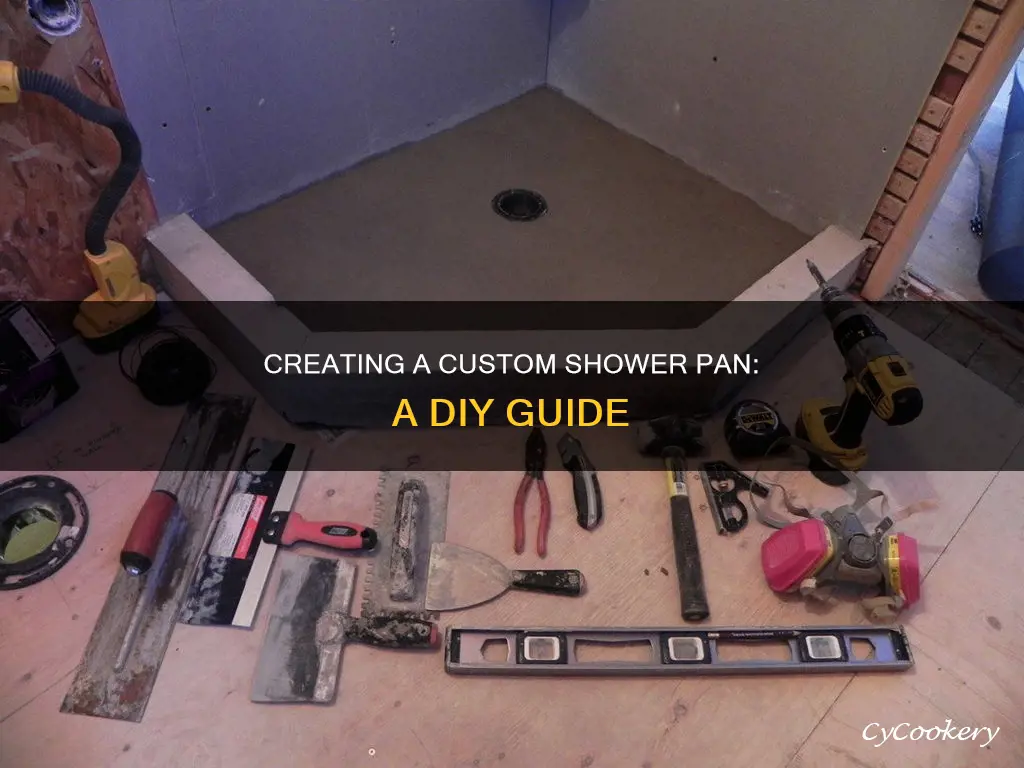 how can I make a custom shower pan