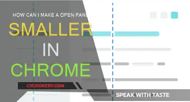 Shrinking Chrome's Open Panes: A Quick Guide