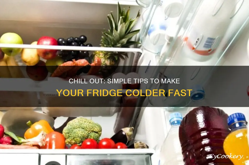 how can i make my refrigerator colder