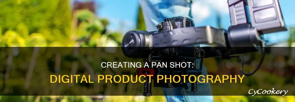 how can I make pan shot of a digital product