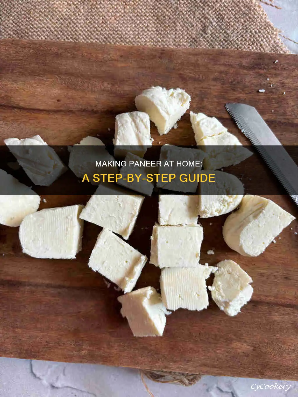 how can I make paneer at home