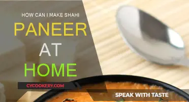Make Delicious Shahi Paneer at Home