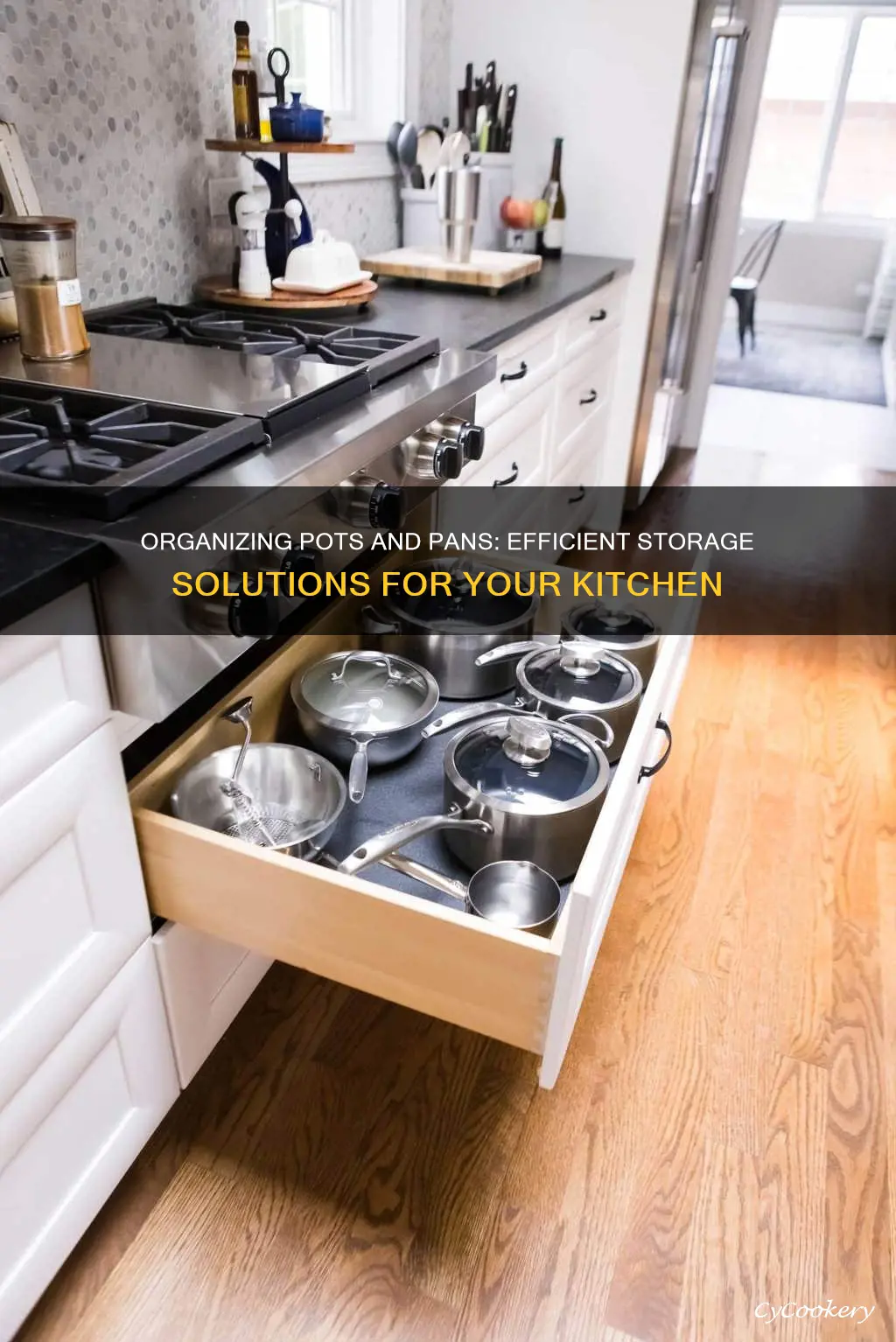 how can I organize my pots and pans