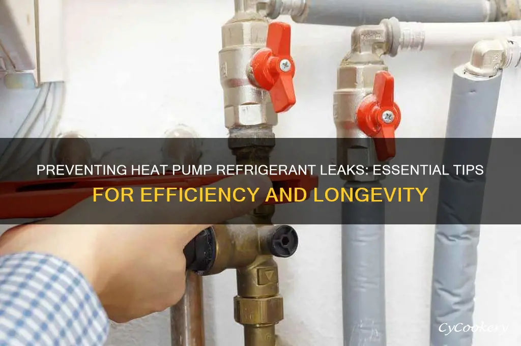 how can i prevent refrigerant leaks in my heat pump