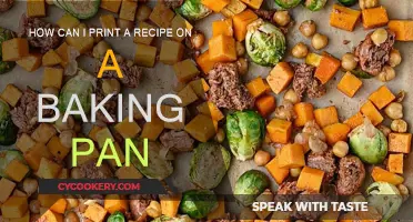 Printing Recipes: Bake with Ease and Precision