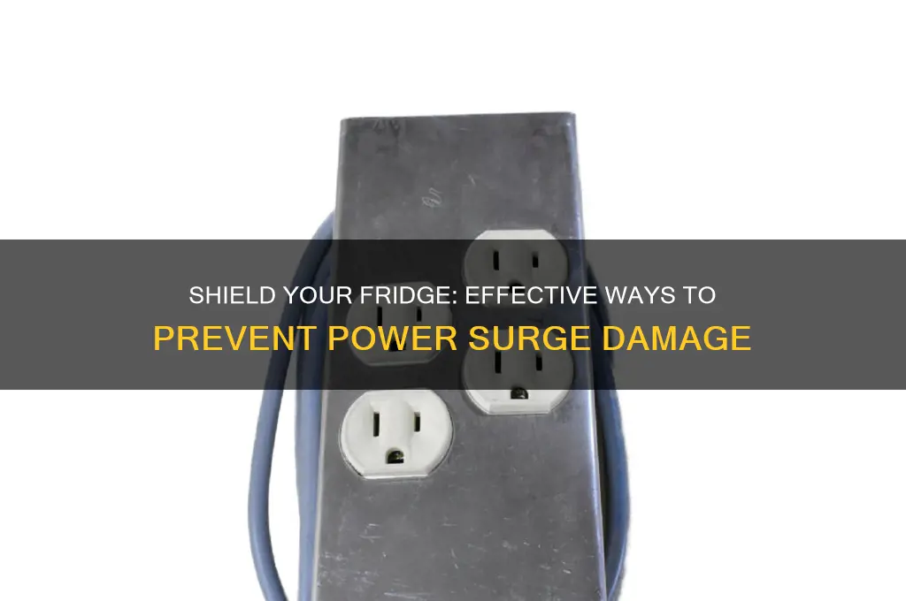 how can i protect my refrigerator from a power surge
