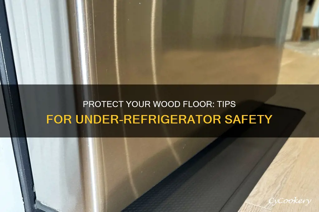how can i protect5 my wood floor under the refrigerator