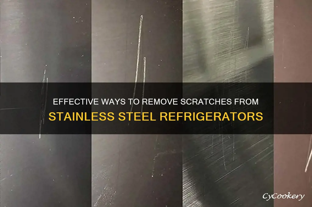 how can i remove scratches from my stainless steel refrigerator