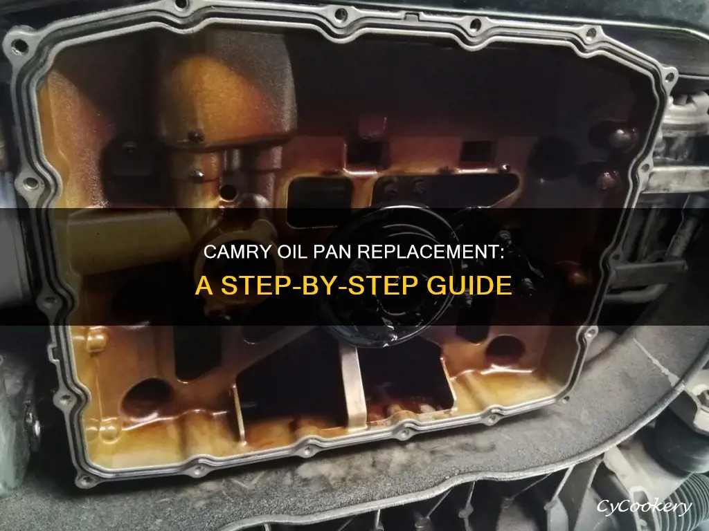 how can I replace the oil pan on my camry