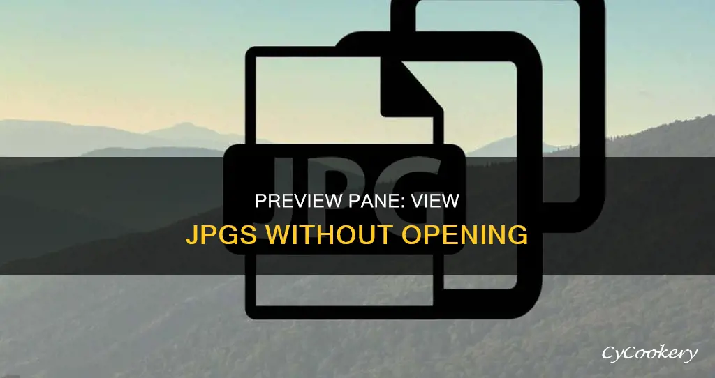 how can I see a jpg in preview pane
