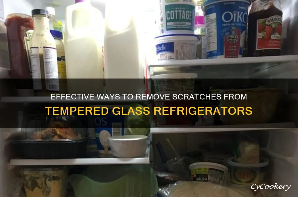 how can i take scratches off a refrigerator tempered glass