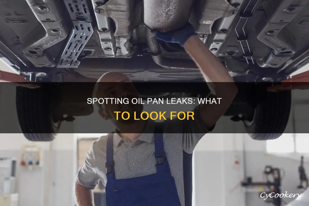 how can I tell if the oil pan is leaking