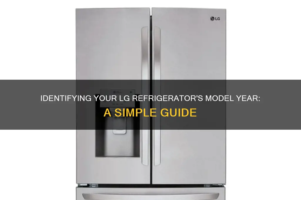 how can i tell what year ia a lg refrigerator