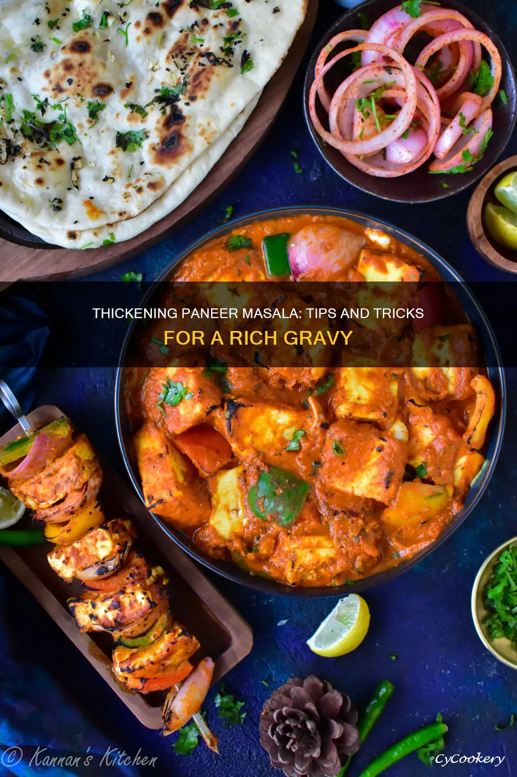 how can I thicken paneer masala gravy