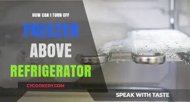 How to Safely Turn Off Your Freezer Above the Refrigerator