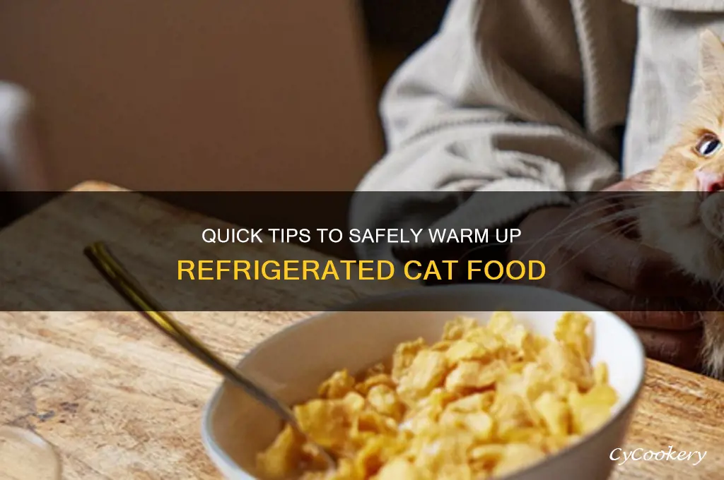 how can i warm refrigerated cat food