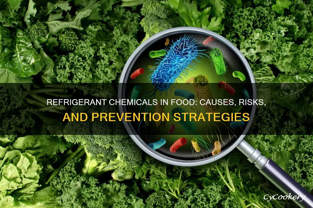 how can refrigerant chemical get into food