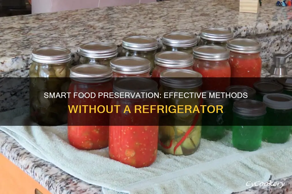 how can we preserve food without a refrigerator