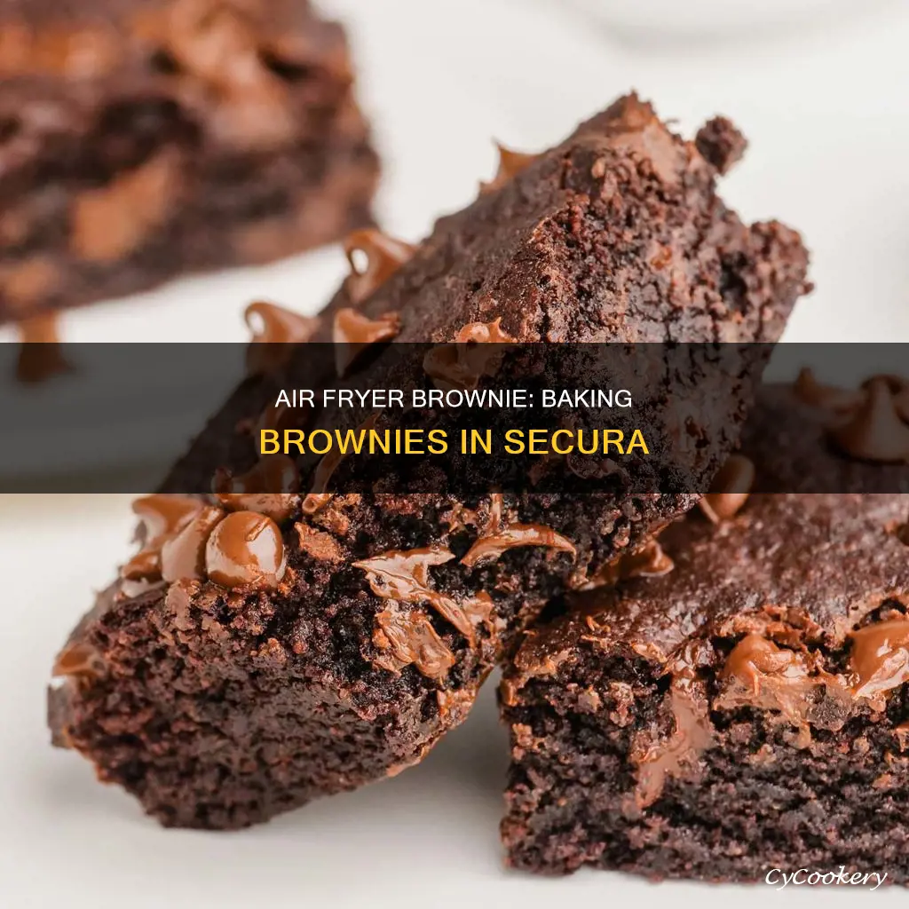 how can you bake a brownie in secura air fryer